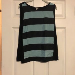 Sleeveless striped shirt